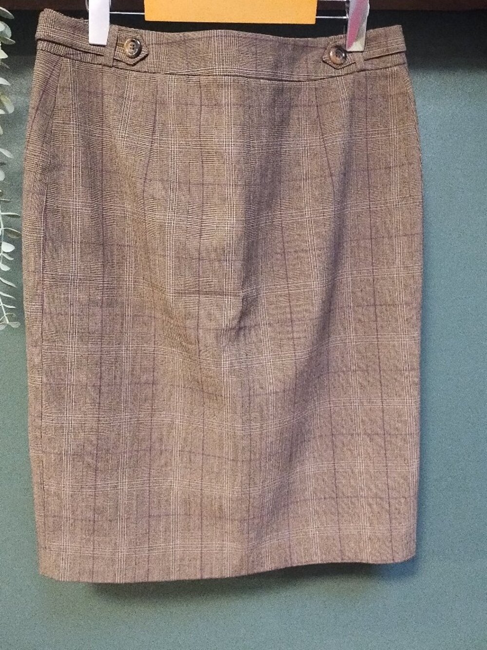 H & M | Plaid Pencil Skirt